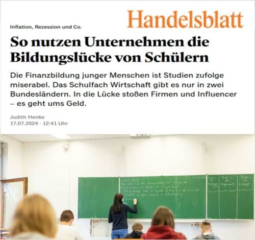 So nutzen Unternehmen die Bildungslücke von Schülern Handelsblatt Judith Henke