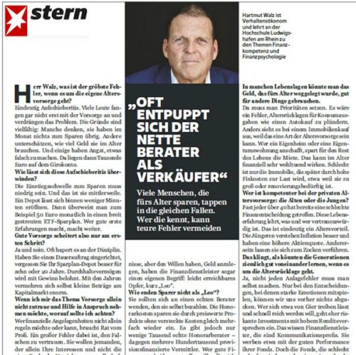Stern Interview WALZ mit Marieke Einbrodt