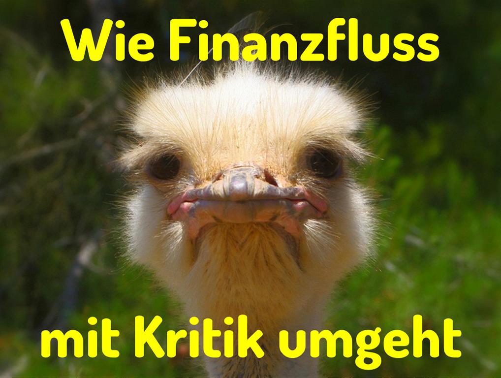 Wie Finanzfluss mit Kritik umgeht