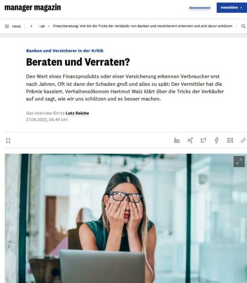 managerMagazin Lutz Reiche Bosetti Walz Beraten statt verraten